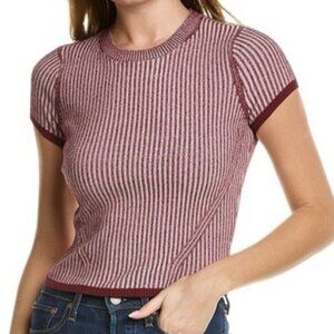 Rag & Bone Short Sleeved Ribbed Alexis Shirt